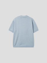 LMN コエンカラーオープンカラー半袖ニット (3 colors)