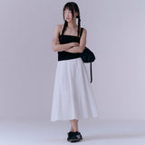 Essential flare skirt (WHITE)