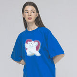 [UNISEX] スレイベア ビッグクラウドスマイル 半袖Tシャツ