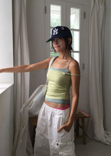 LIME BEADS SLEEVELESS