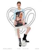 IN STOCK | I Love White Dog and Cat oversized T-shirt