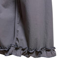 (2color) Ruffle Wrap Frill Capri Pants