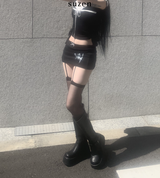 Ludena Tattoo Low-Waist Skirt