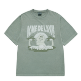 25SS ビーチオパンチュウサギピグメント半袖Tシャツ グリーン