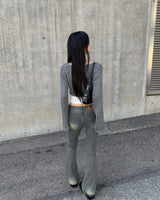 ブリルブーツカットデニムパンツ