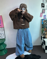 パラシュートバルーンピグメントコーデュロイパンツ🤎🩶💚🩵5カラー