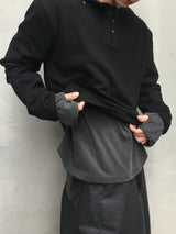 バーダブルヘンリーネックロングスリーブ 3C