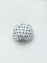 vintage washing dot ball cap (White)