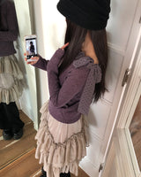 ベルティック ドットリボン オフショルダー Tシャツ