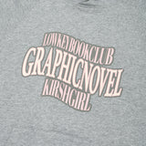 LOWKEY BOOK CLUB LETTERING RAGLAN HOODIE [MELANGE GRAY]