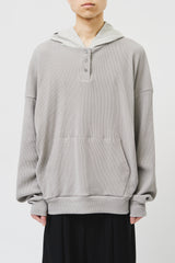 パスト ワッフルド フーデッド トップ(4color)