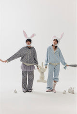 rabbit fluffy pants babi blue