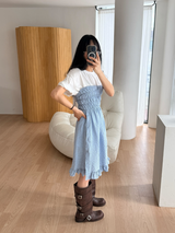 バックアイレットTシャツ