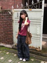 Tiav Flower Printing Short Sleeve Tee