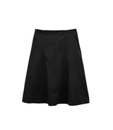 Cotton Gored Flare Midi Skirt