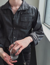 フロンティウエスタンヘリンボーンシャツ (2 color)