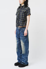 (W) Two Checked Shirt (2color)