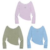 VIOLA ワンショルダーアンバランスシャーリング T (3Color)