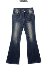 Leon Vintage Slub Bootcut Denim