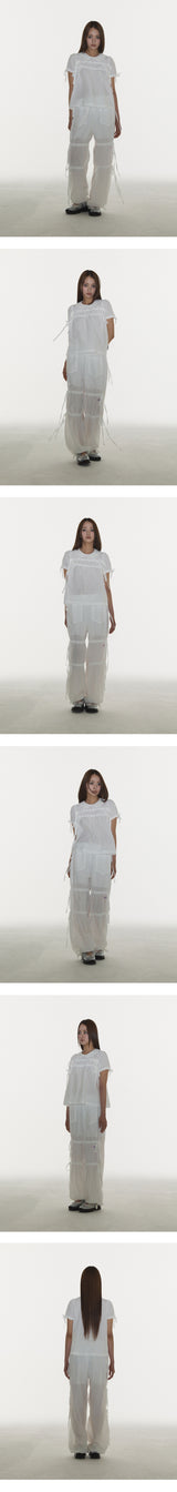 リボンパンツ IN WHITE