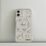 [MagSafe phone case] ディスターテッドキャット　フォンケース