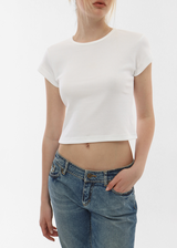 [B-BASIC] クールスタンダードラウンドクロップ半袖Tシャツ (2SIZE)