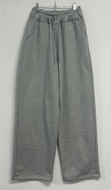 FLEECE-PICKABLE ❤‍🔥M-XL❤BASIC WIDE LONG PANTS UNISEX🖤🩶2COLOR