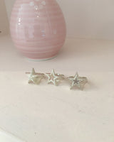 [925SILVER] COOKIE FRAME STAR STUD RING