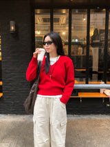 [MADE] FIFTY WOOL V-NECK KNIT
