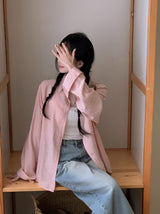 #ベリーシアーサッカーチェック長袖シャツ(3color)