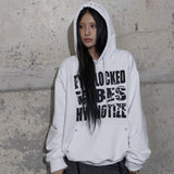 HYPNOTIZE EYELET HOODIE (WHITE) F25ZB012