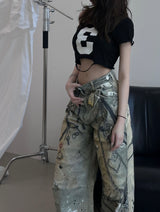 "3"クロップドTシャツ