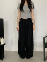 Briki Wide Pintuck Long Slacks