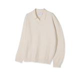 Modal open collar knitwear