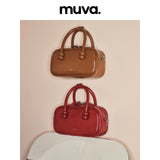 muva. Original 2023 New Boston Bag, Autumn Winter Fashion Versatile Genuine Leather Handbag, New Arrival Dec 19