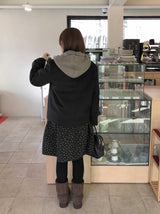 Qudit Quilted Double Short Coat