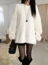 Furry over knit