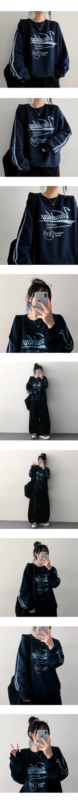 Dekyu Juri Track Line Sweatshirt