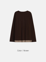 Moro Dual Layered Henley Neck Long Sleeve 4C
