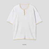 デイイングワッフルショートスリーブTシャツ -5C
