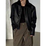 [F/W] Crack fur leather jacket(2color)