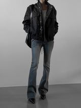 (unisex) トリックコットンハイネックジャケット