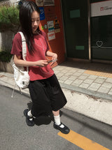 26SS★ [BAONHAUS] ヒルンドットカラーラグラン半袖Tシャツ