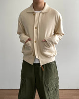 Milt Crop Knit Zip-Up