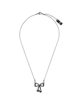 Ball chain] cherry ribbon necklace