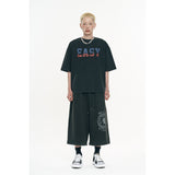 Washed Crack Star Short Sleeve - Black