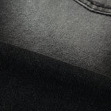 Fire Rose Bermuda Denim Pants Black