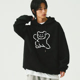 [UNISEX] ビッグラインベアースマイルフーディー