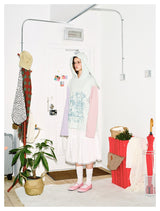 Color Stripe Rabbit Hoodie