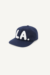 LA Boucle Lettering Flat Ball Cap